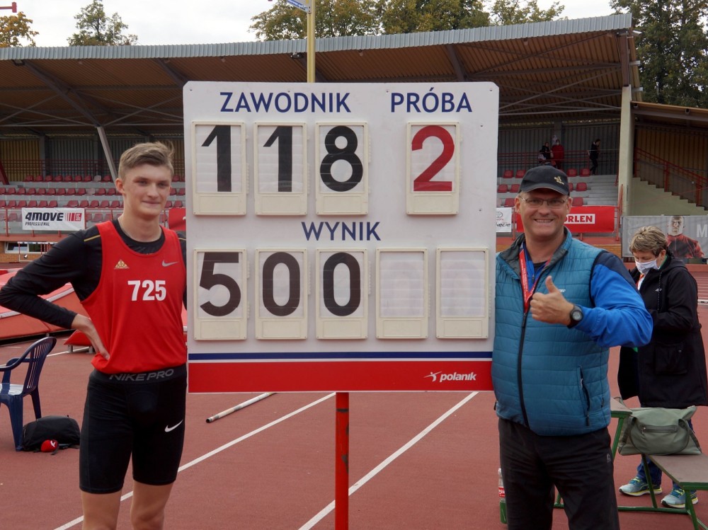 5.00 Michała Gawendy podczas finału DMP U20