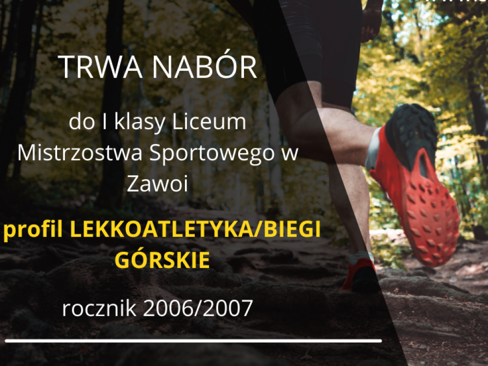 Nabór do klas lekkoatletycznych w Zawoi