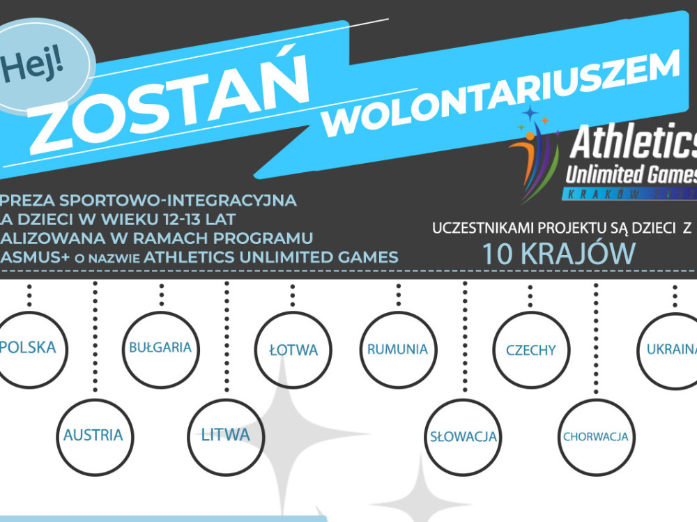 Zostań wolontariuszem podczas Athletics Unlimited Games