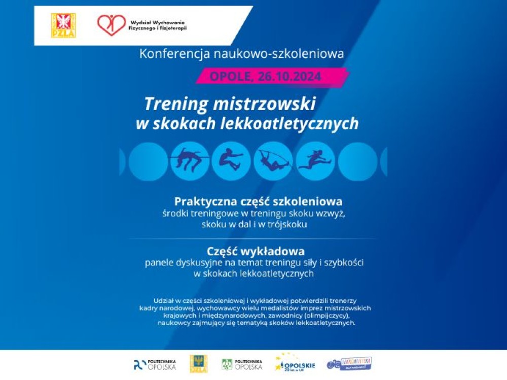 konferencja: „Trening mistrzowski w skokach lekkoatletycznych”.